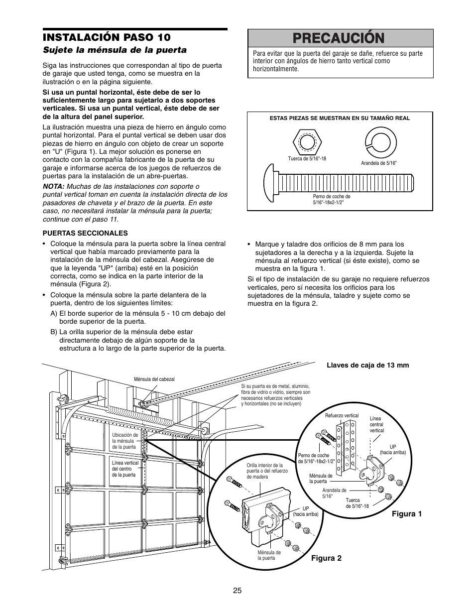 Instalación paso 10 | Chamberlain 1215E FS2 User Manual | Page 65 / 80