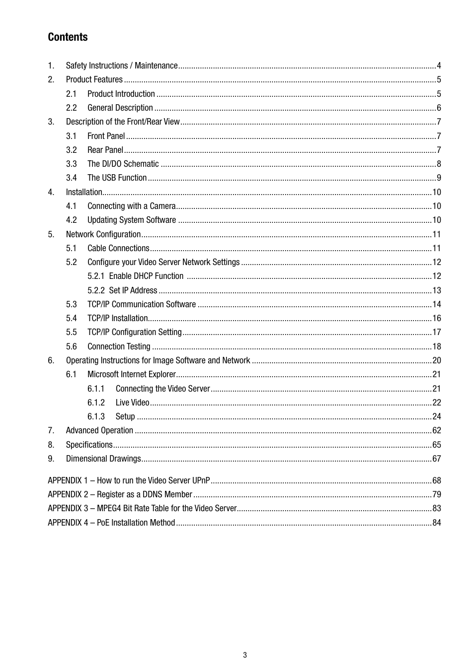 Eneo GLS-2302H User Manual | Page 3 / 84