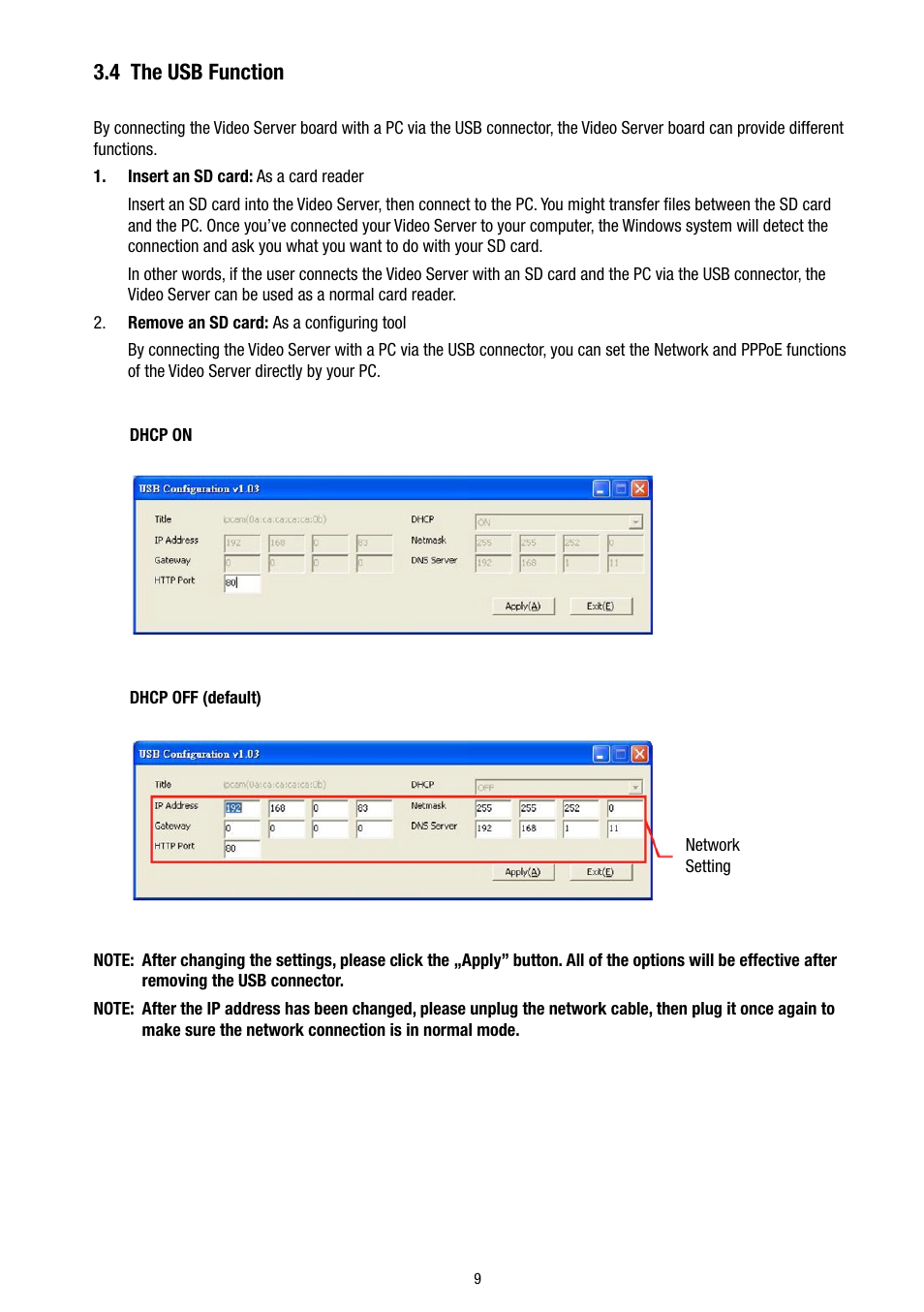 4 the usb function | Eneo GLS-2302H User Manual | Page 9 / 84
