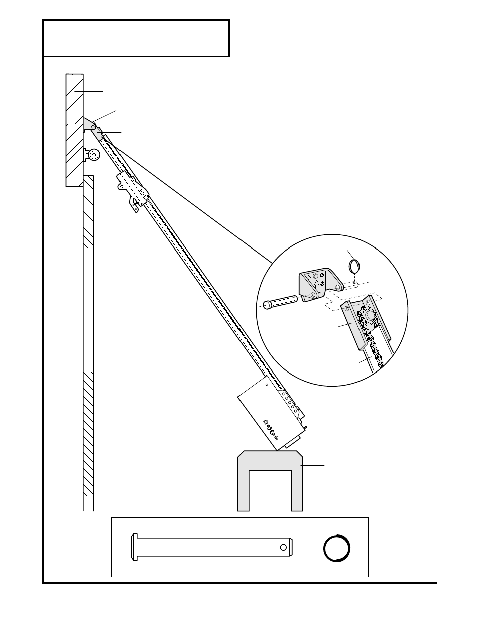 3) attach the t-rail to the header bracket, Installation step 3, Attach the t-rail to the header bracket | Chamberlain Series 1200 User Manual | Page 11 / 36