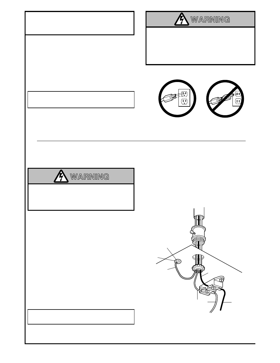 9) electrical requirement, Warning, Installation step 9 | Electrical requirement | Chamberlain Series 1200 User Manual | Page 16 / 36