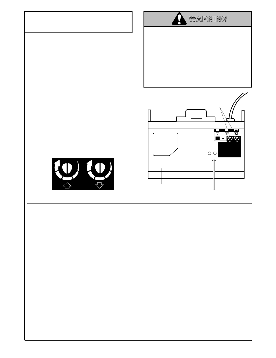 2) adjust the force, Warning, Adjustment step 2 | Adjust the force, How and when to adjust the forces | Chamberlain Series 1200 User Manual | Page 25 / 36