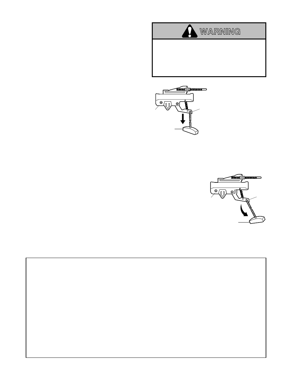 Warning, Operation of your opener, Operation of the door controls | Chamberlain Series 1200 User Manual | Page 28 / 36