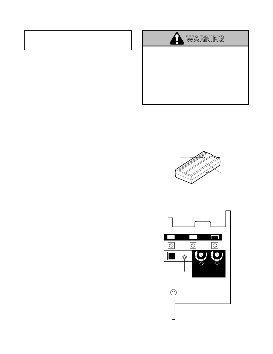 Receiver and remote control programming, Warning, Figure 1 figure 2 | Chamberlain Series 1200 User Manual | Page 29 / 36
