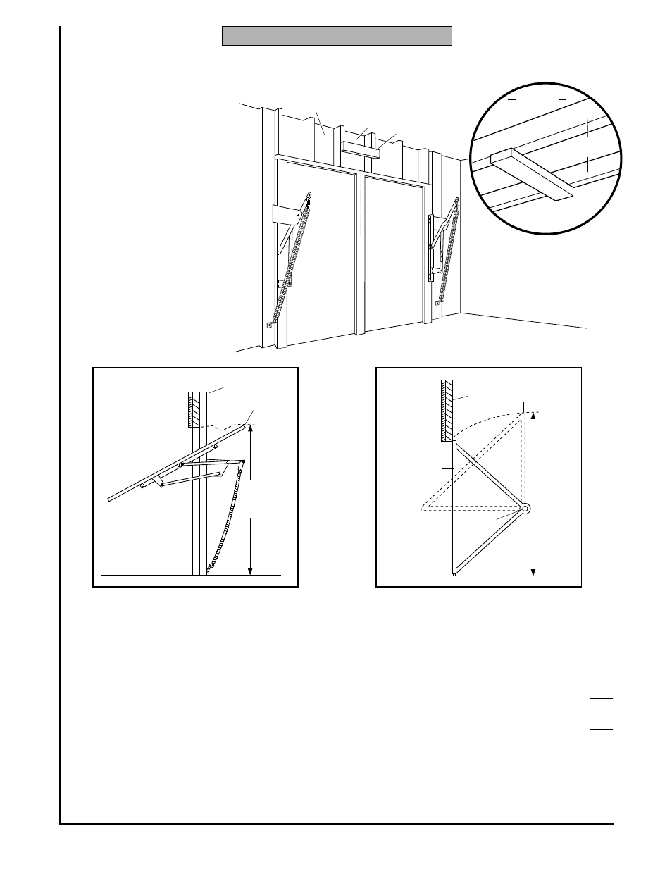 One-piece door without track, Proceed to step 2, page 10 | Chamberlain Series 1200 User Manual | Page 9 / 36