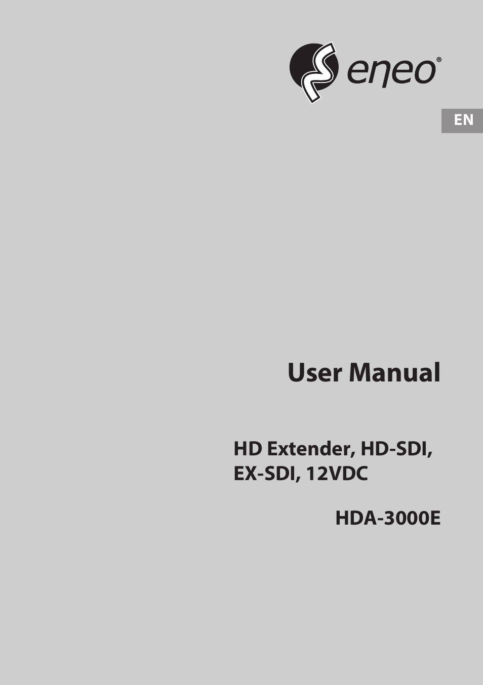 Eneo HDA-3000E User Manual | 8 pages