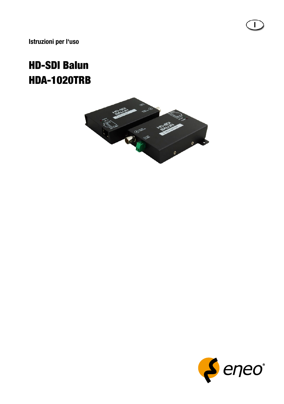 Hd-sdi balun hda-1020trb | Eneo HDA-1020TRB User Manual | Page 21 / 36