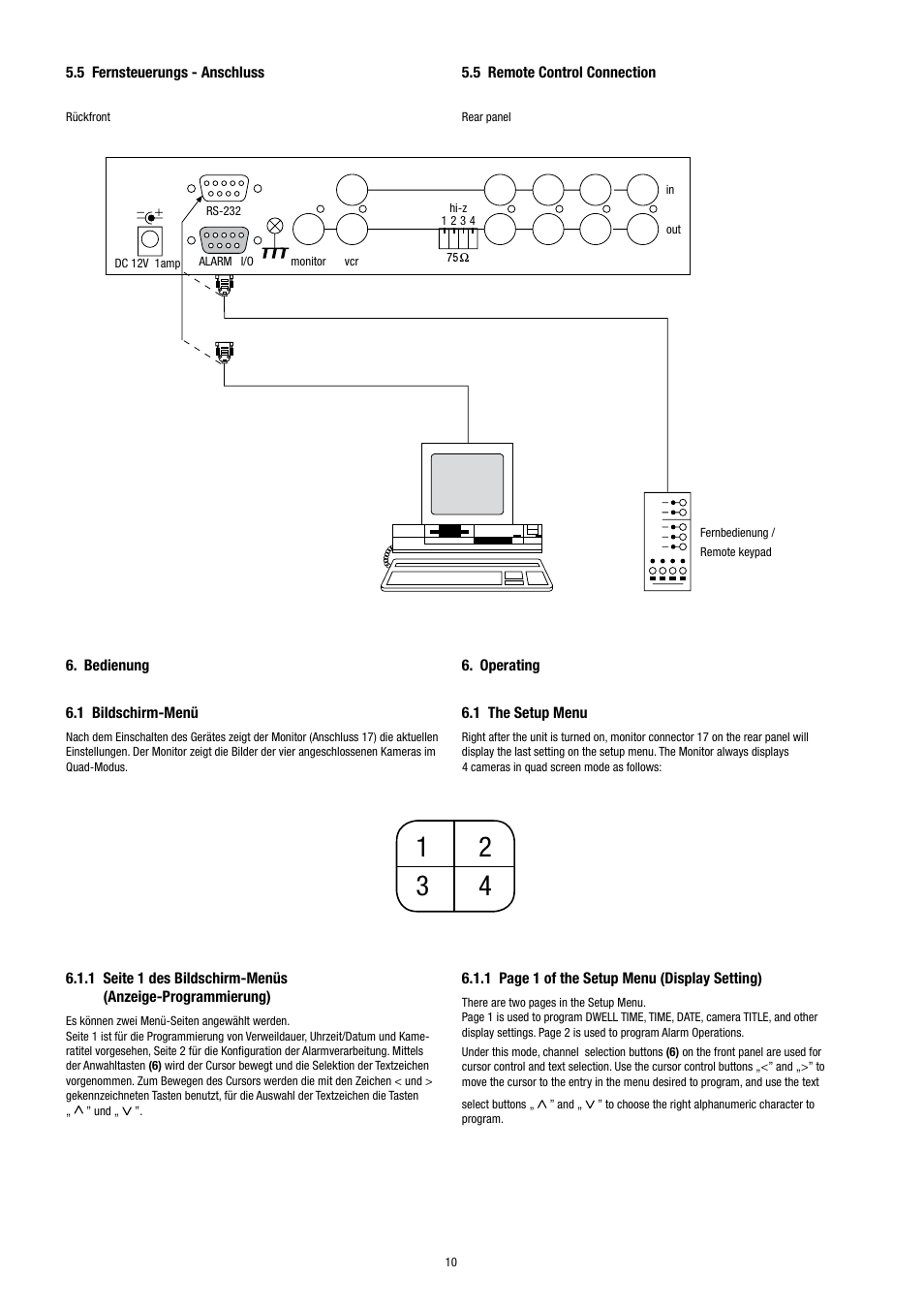 Eneo VCQ-6057 User Manual | Page 10 / 36