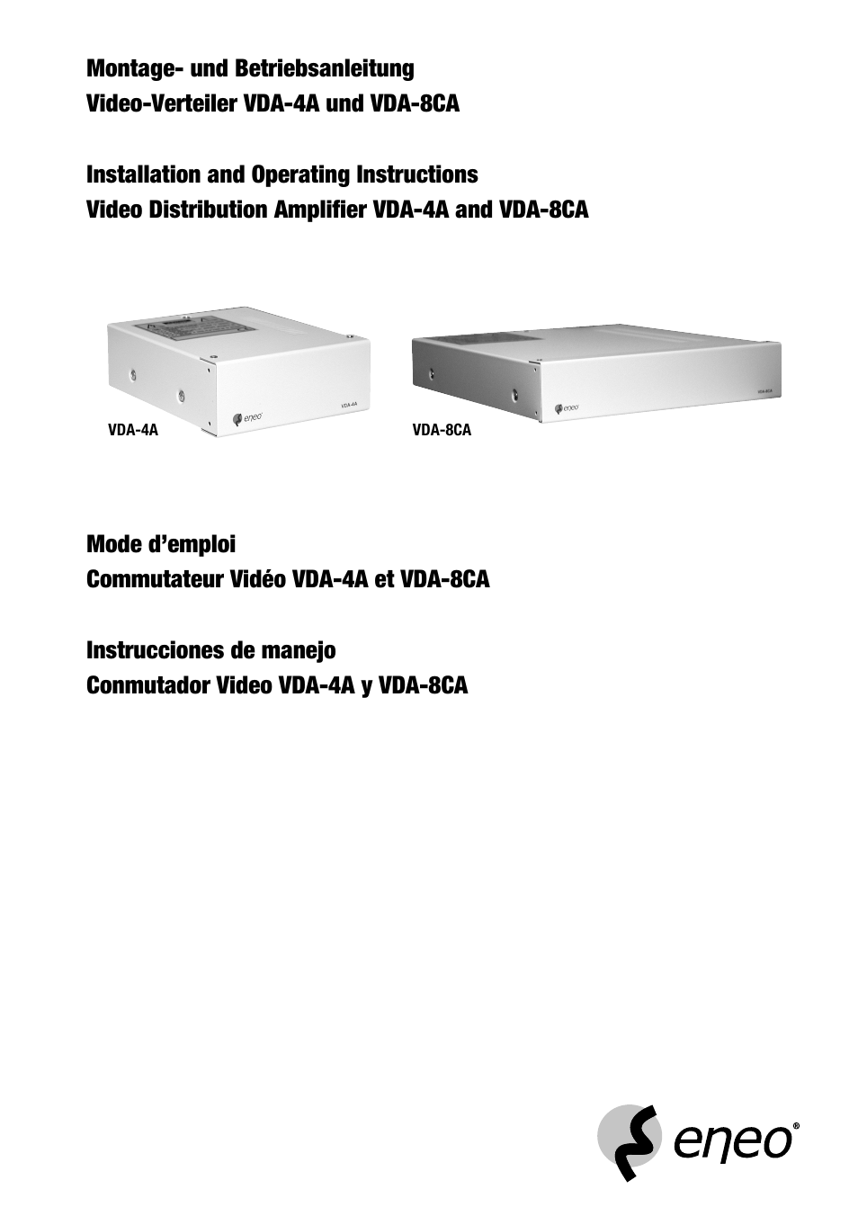 Eneo VDA-4A User Manual | 28 pages