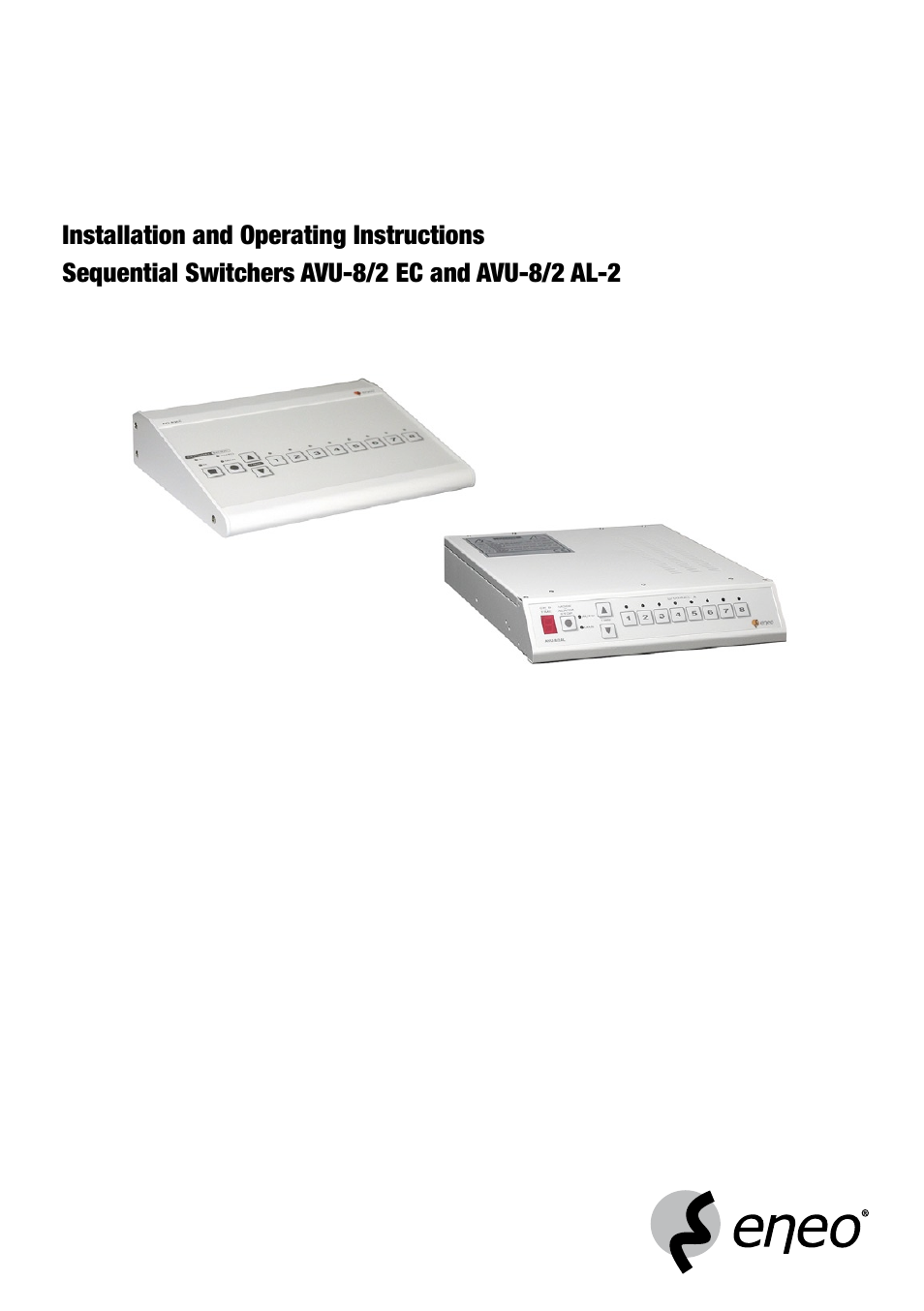 Eneo AVU-8/2EC User Manual | 12 pages