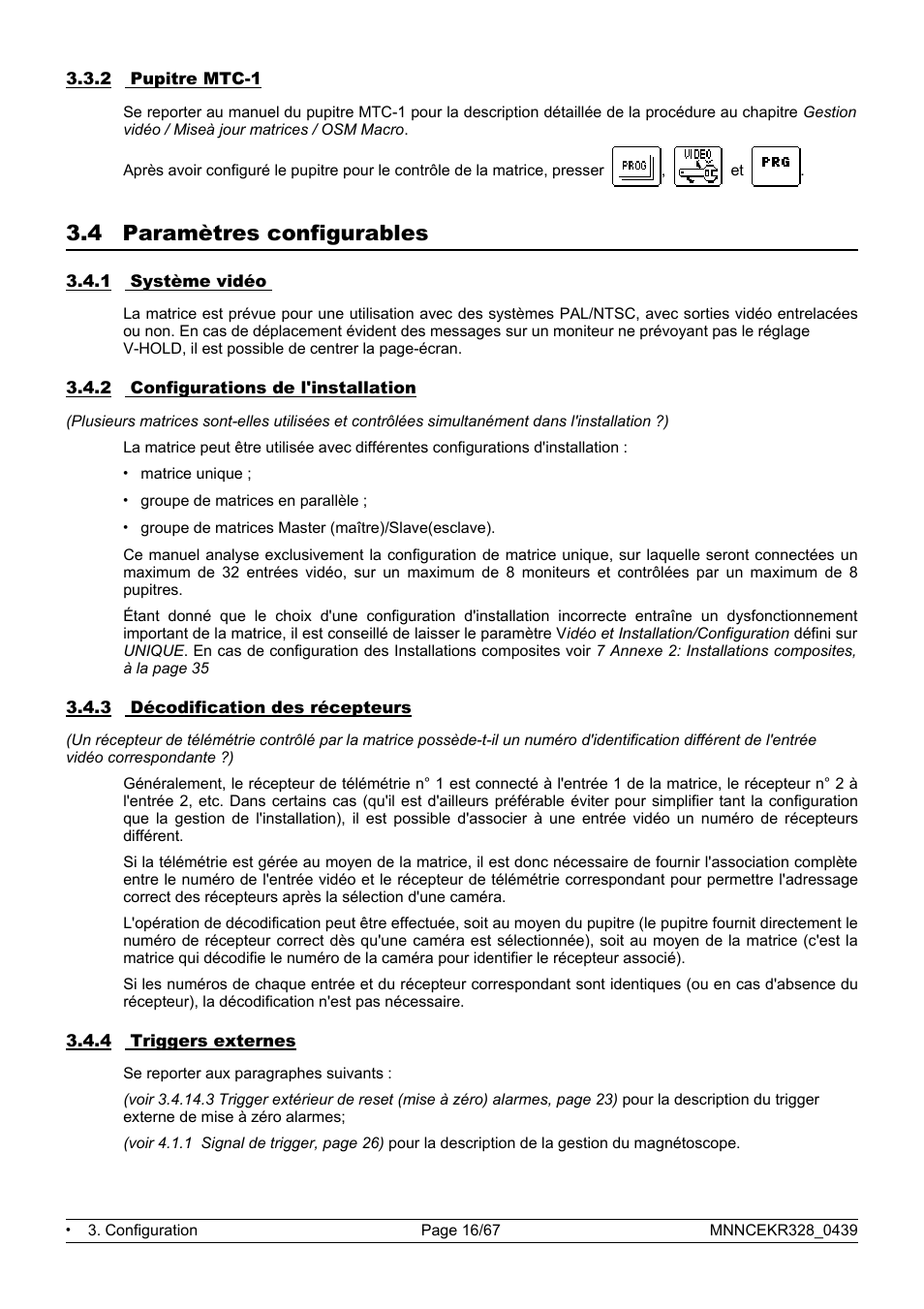 4 paramètres configurables | Eneo EKR-32/8 User Manual | Page 150 / 204