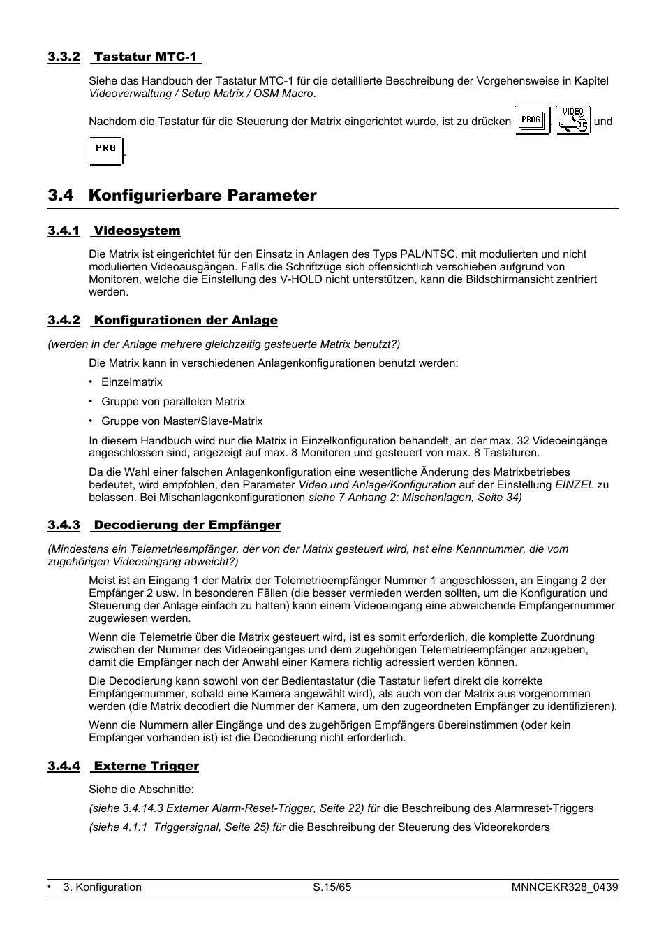 4 konfigurierbare parameter | Eneo EKR-32/8 User Manual | Page 17 / 204