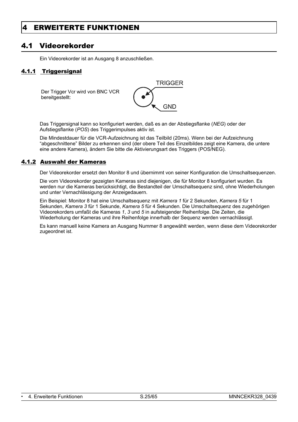 4 erweiterte funktionen 4.1 videorekorder | Eneo EKR-32/8 User Manual | Page 27 / 204