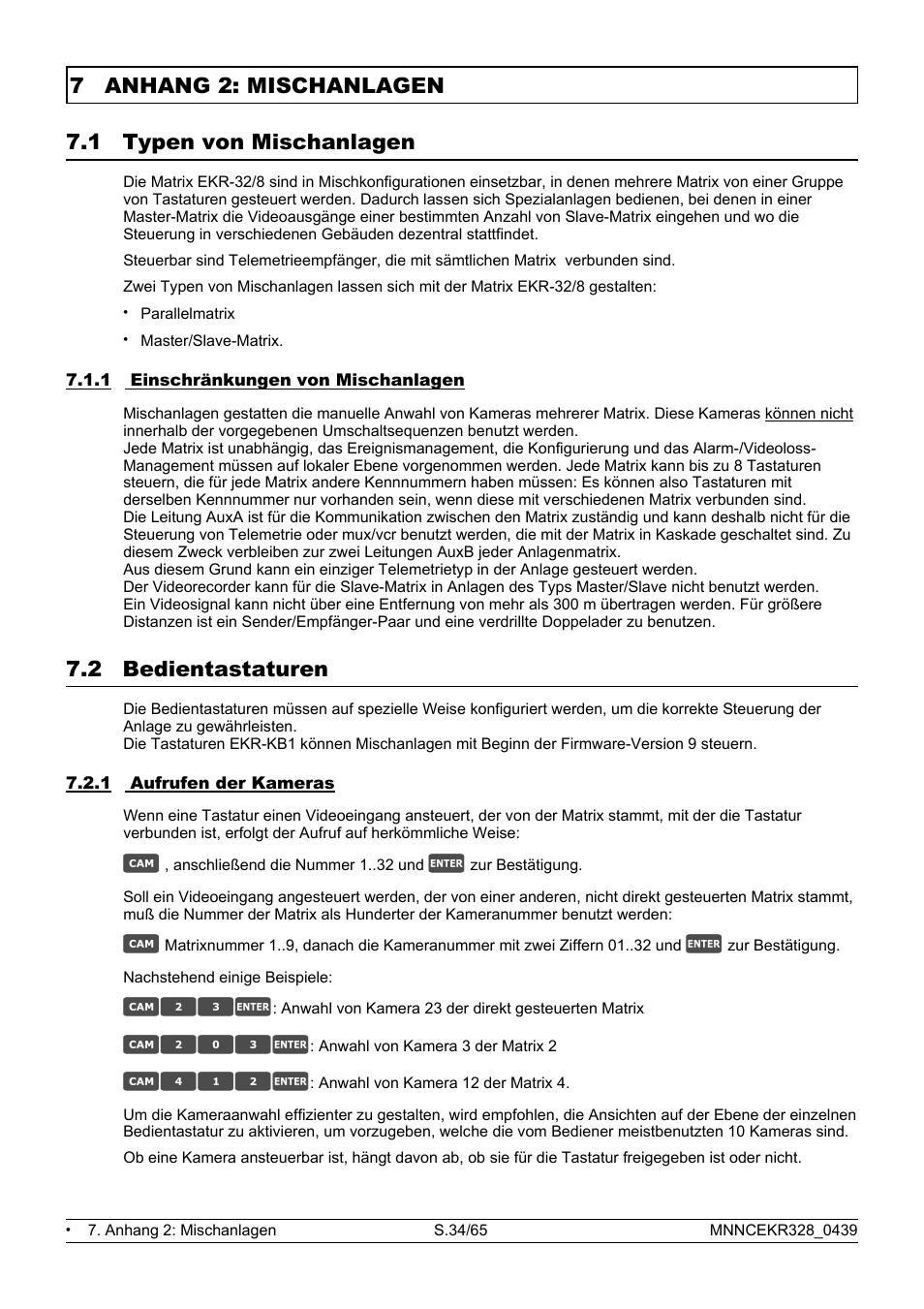 C23e, C203e, C412e | Eneo EKR-32/8 User Manual | Page 36 / 204