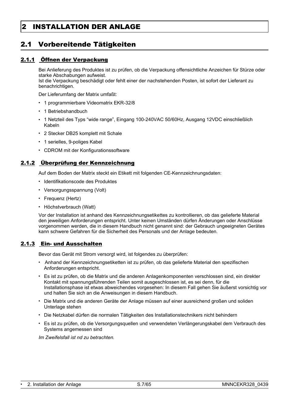 Eneo EKR-32/8 User Manual | Page 9 / 204