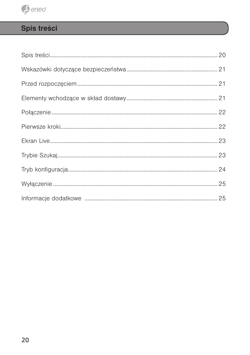 Eneo HDR-5004AH1.0 User Manual | Page 20 / 32