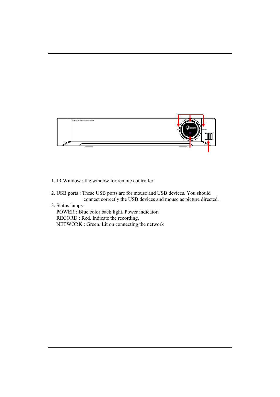 4. name of each part | Eneo HDR-5004AH1.0 User Manual | Page 10 / 75