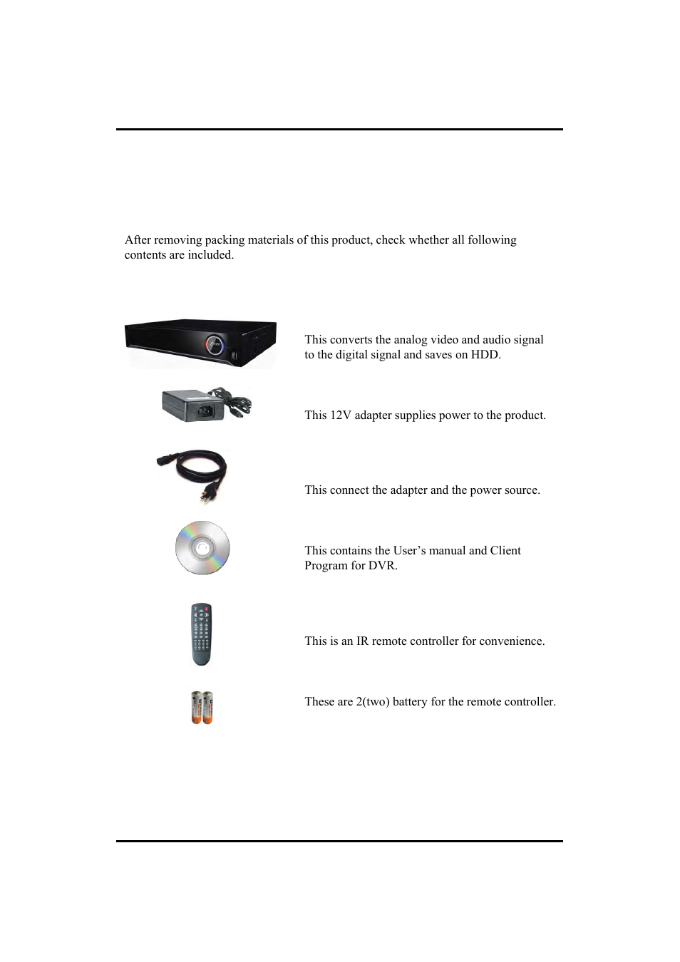 Ch1. product introduction | Eneo HDR-5004AH1.0 User Manual | Page 5 / 75