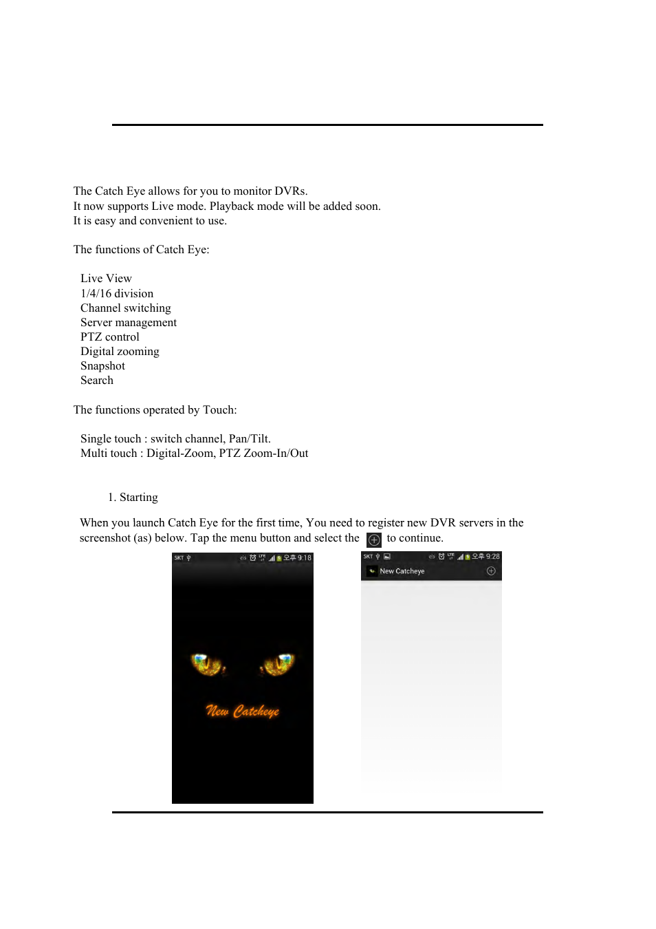 Appendix b catcheye for android mobile | Eneo HDR-5004AH1.0 User Manual | Page 62 / 75