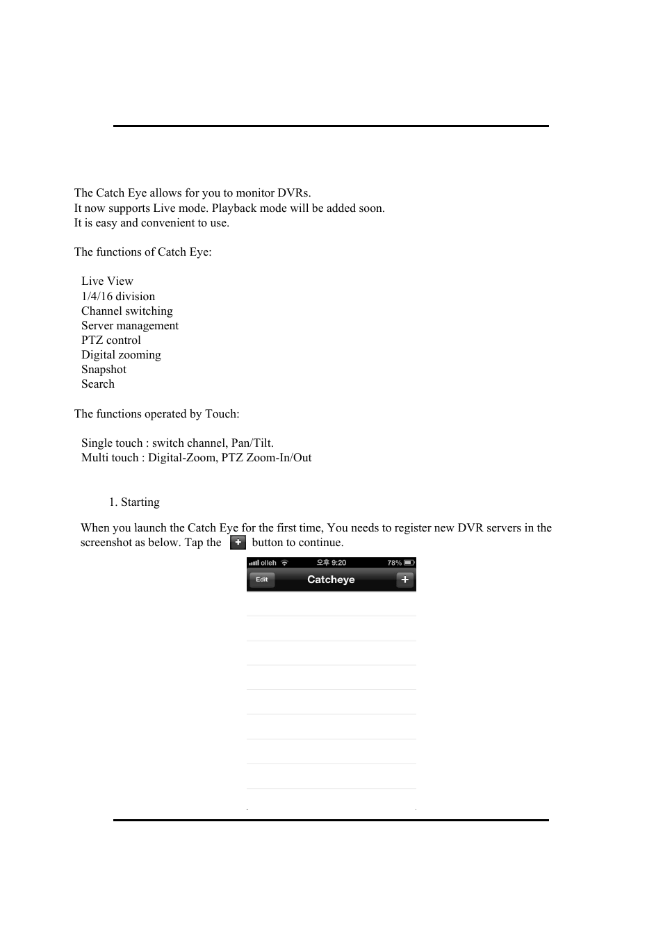 Appendix c catcheye for iphone | Eneo HDR-5004AH1.0 User Manual | Page 68 / 75