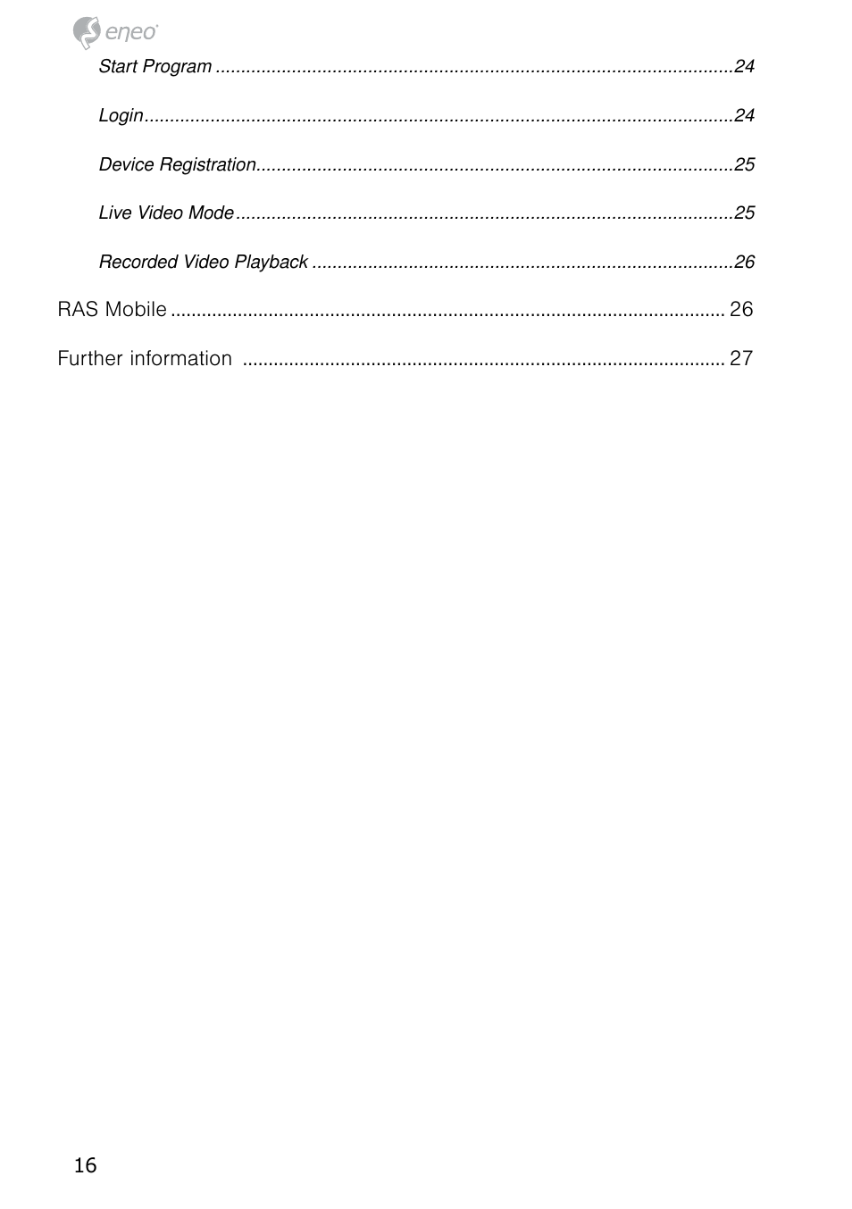 Eneo PNR-5304/4TB User Manual | Page 16 / 68