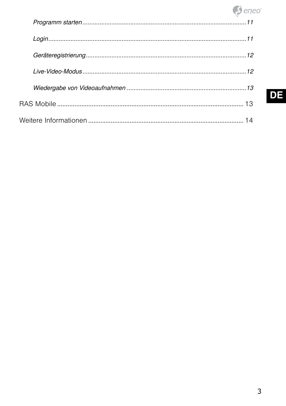 De en fr pl ru | Eneo PNR-5304/4TB User Manual | Page 3 / 68