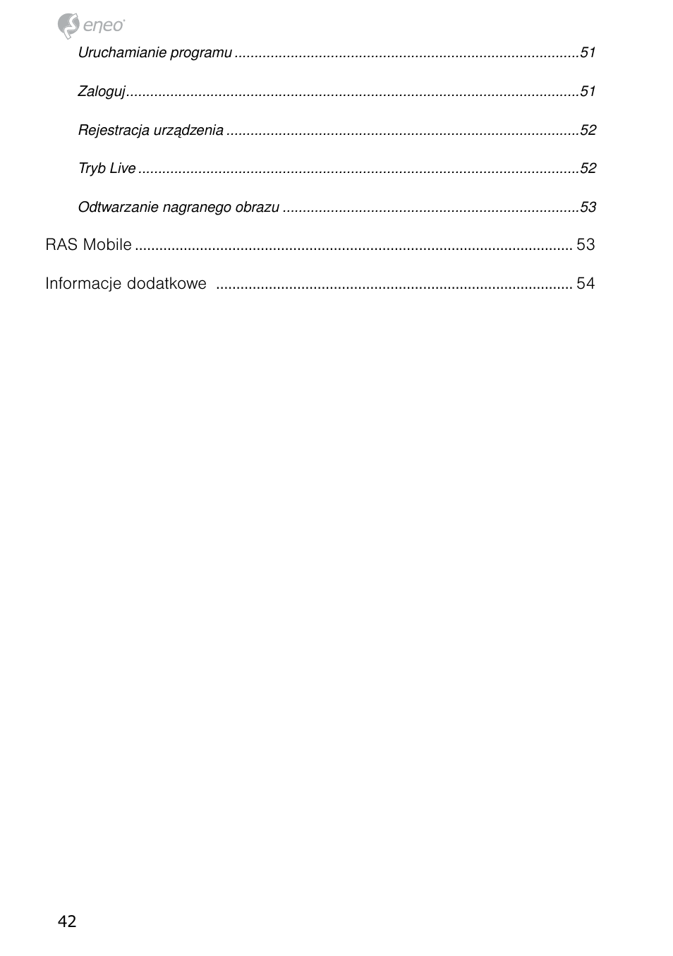 Eneo PNR-5304/4TB User Manual | Page 42 / 68