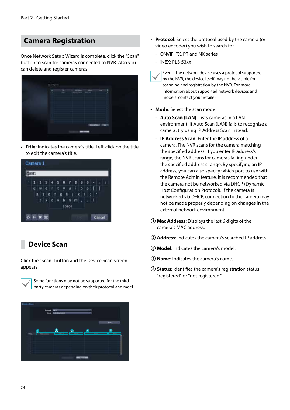 Camera registration, Device scan | Eneo PNR-5304/4TB User Manual | Page 24 / 88