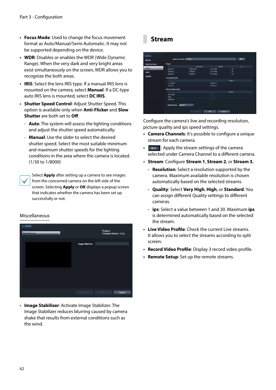 Stream | Eneo PNR-5304/4TB User Manual | Page 62 / 88