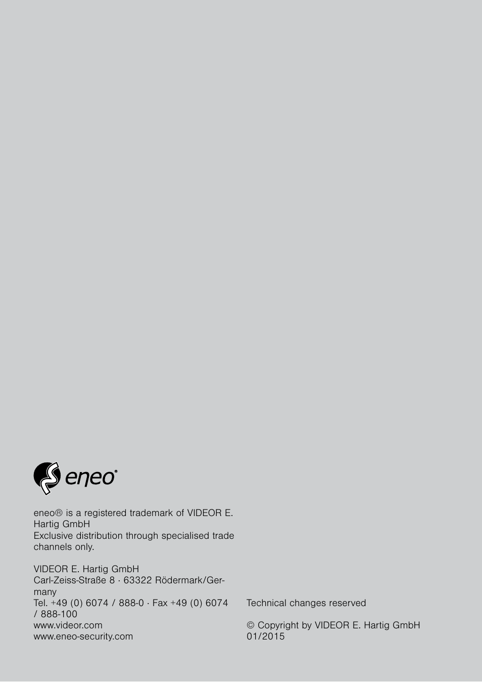 Eneo PNR-5304/4TB User Manual | Page 88 / 88