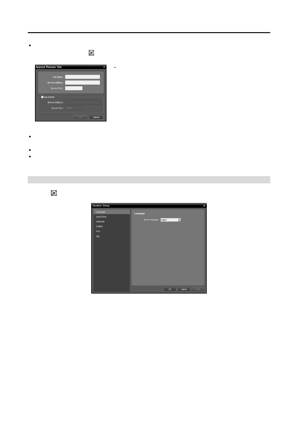 System setup | Eneo PNR-5108 User Manual | Page 14 / 32