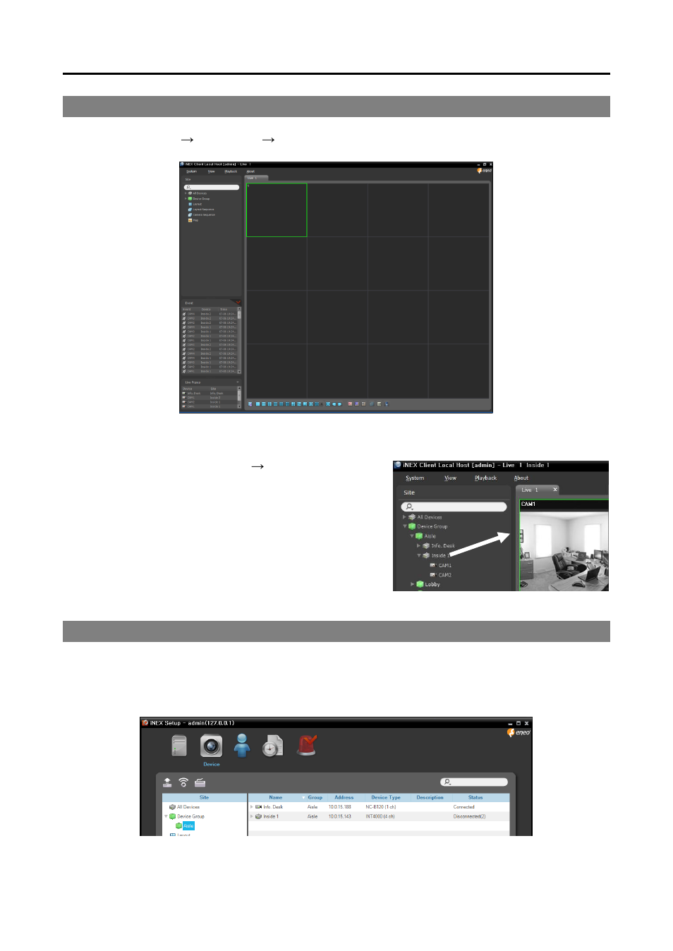 3 live video monitoring 3.4 recording, 3 live video monitoring, 4 recording | Eneo PNR-5108 User Manual | Page 21 / 32