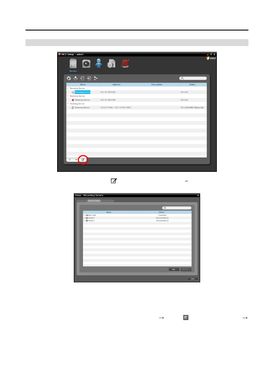 Allocating cameras | Eneo PNR-5108 User Manual | Page 22 / 32