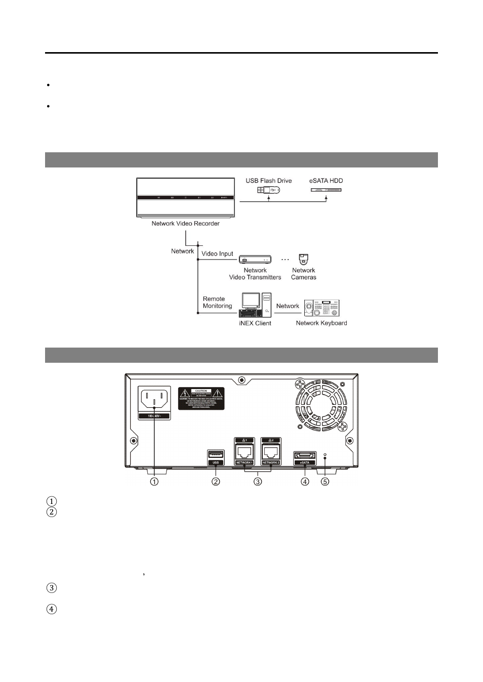 2 system diagram 1.3 rear panel, 2 system diagram, 3 rear panel | Eneo PNR-5108 User Manual | Page 10 / 152