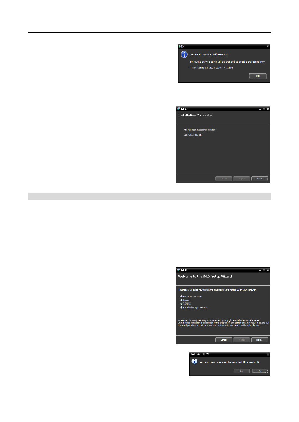 Uninstall | Eneo PNR-5108 User Manual | Page 15 / 152