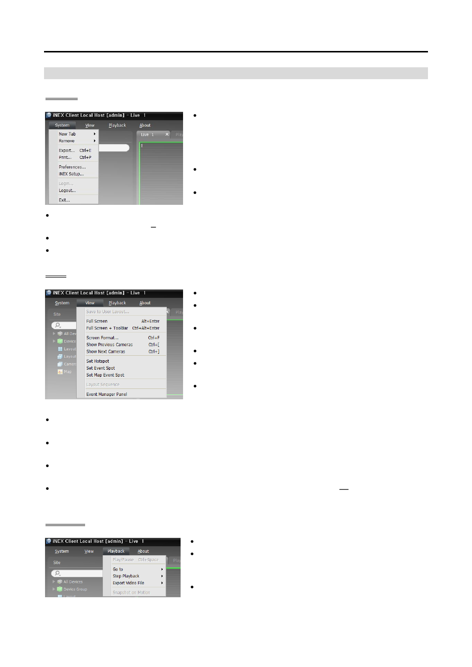 Menu | Eneo PNR-5108 User Manual | Page 41 / 152