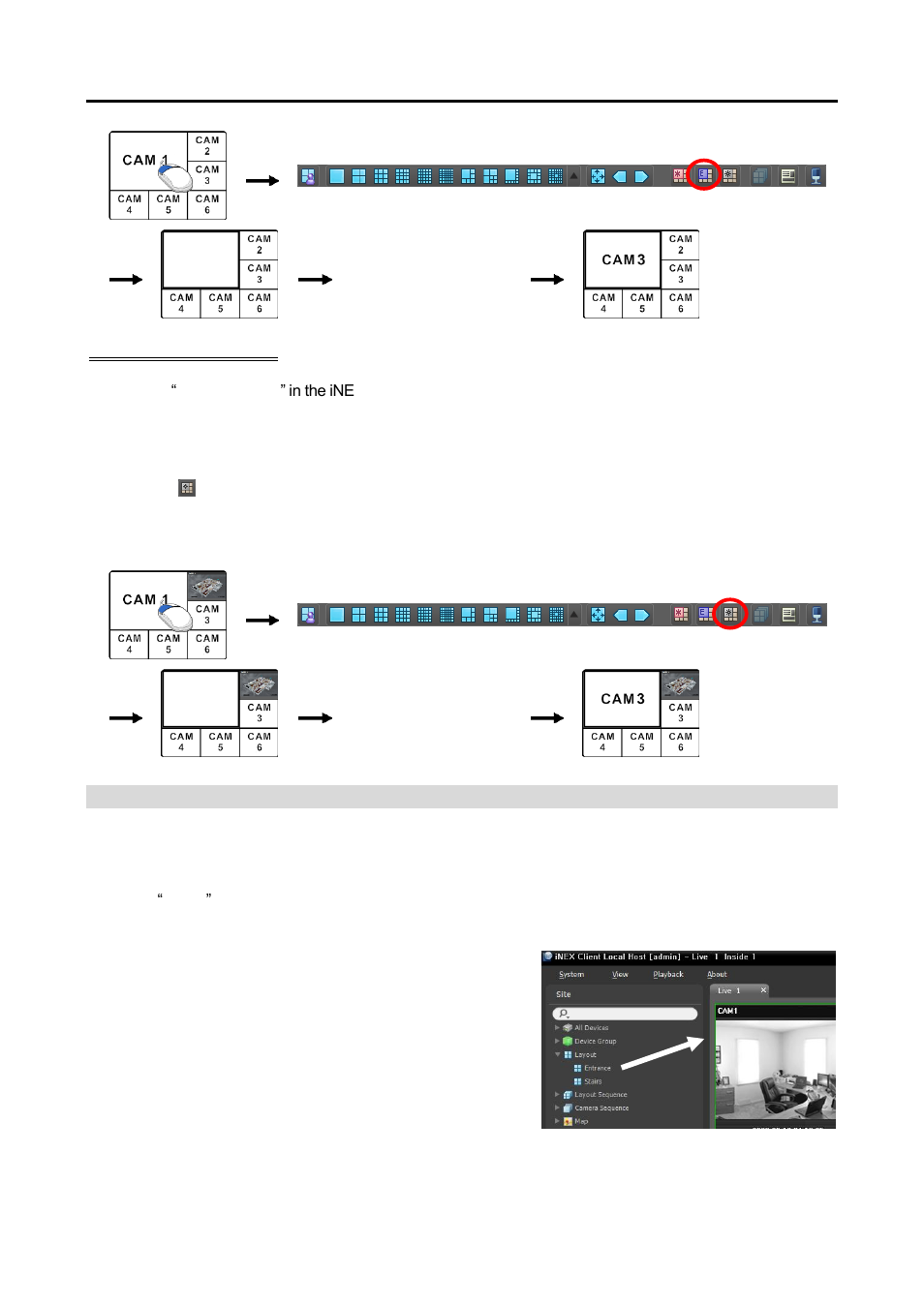 Layout monitoring, Map event spot setup, O map event | Spot setup | Eneo PNR-5108 User Manual | Page 52 / 152