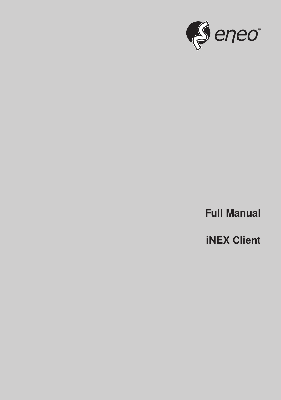 Eneo iNEX Client User Manual | 164 pages