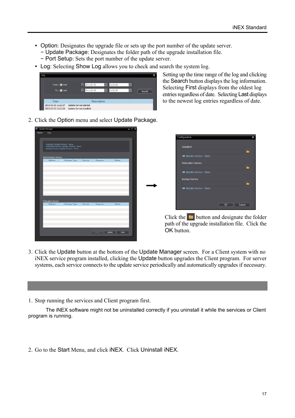 4 uninstall | Eneo iNEX Client User Manual | Page 22 / 164