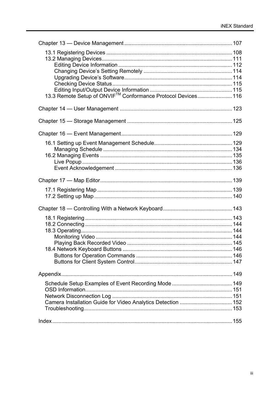 Eneo iNEX Client User Manual | Page 4 / 164