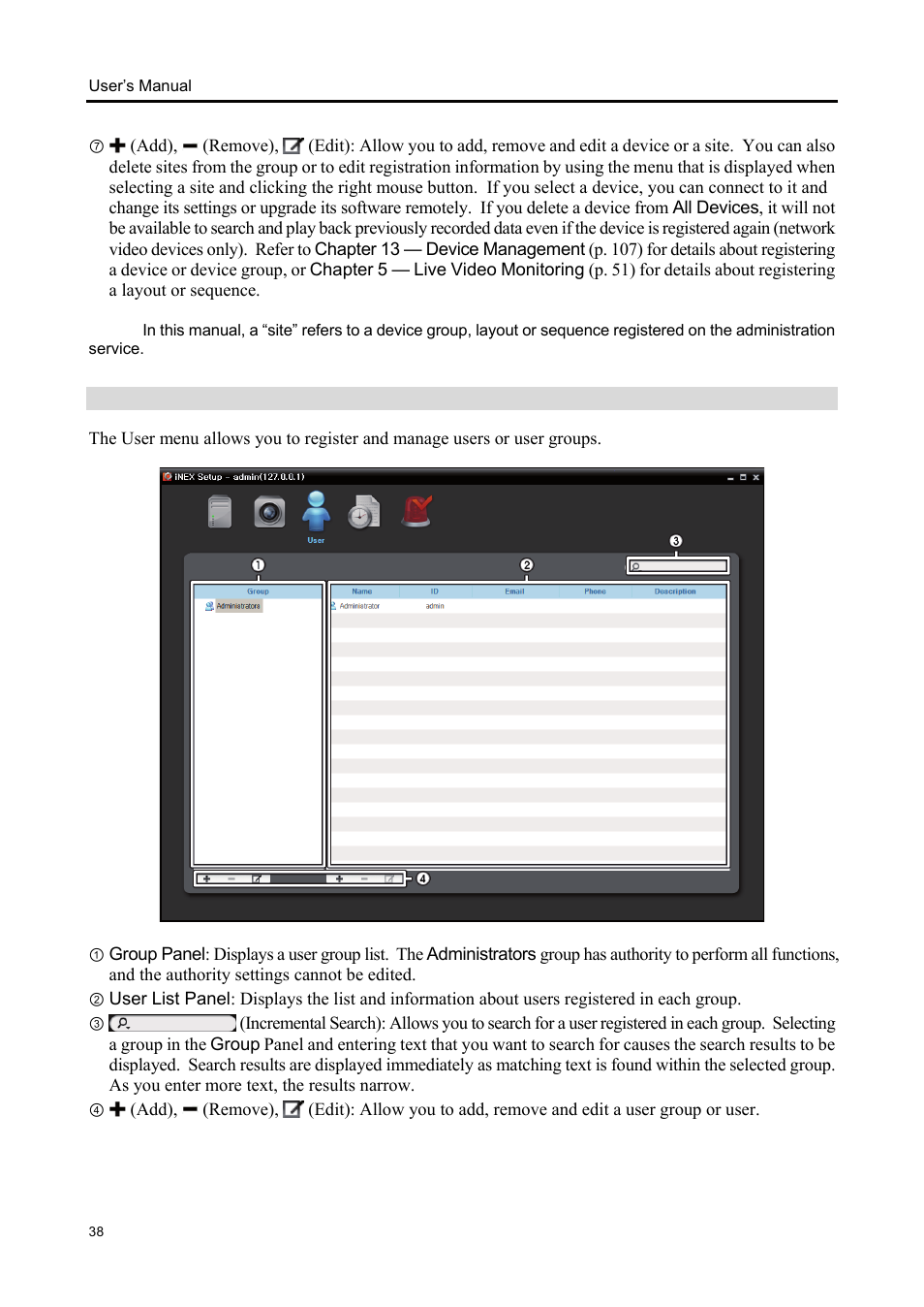 Eneo iNEX Client User Manual | Page 43 / 164