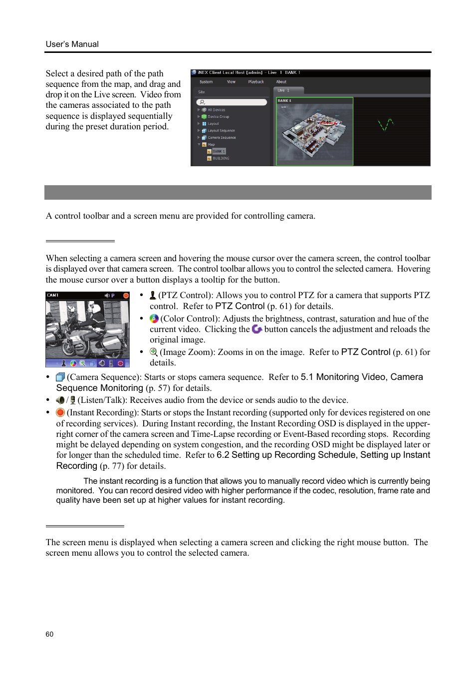 3 controlling cameras | Eneo iNEX Client User Manual | Page 65 / 164