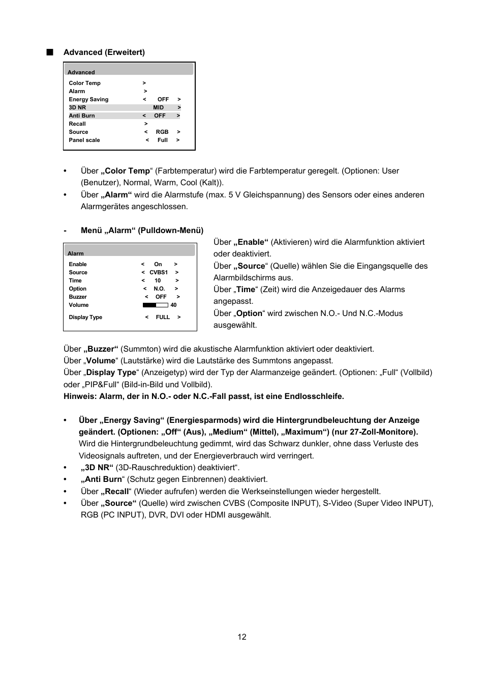 Eneo VMC-27LED User Manual | Page 12 / 60