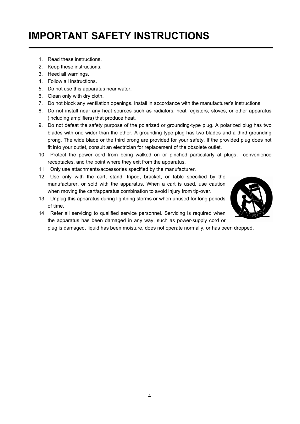 Important safety instructions | Eneo VMC-27LED User Manual | Page 24 / 60