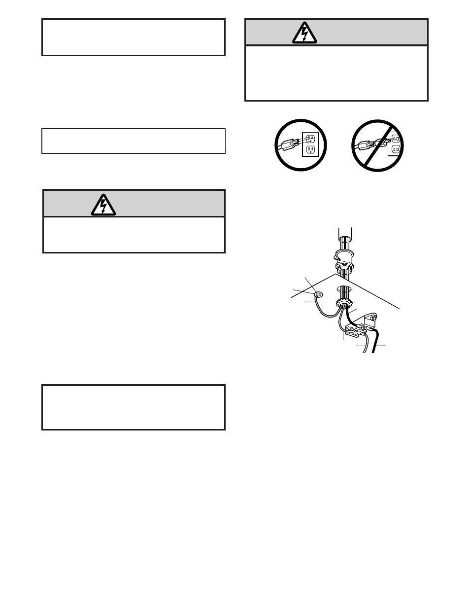 Electrical requirements, Warning, Installation step 8 | Installation step 9, Complete safety reversing sensor installation | Chamberlain 9902 User Manual | Page 22 / 40