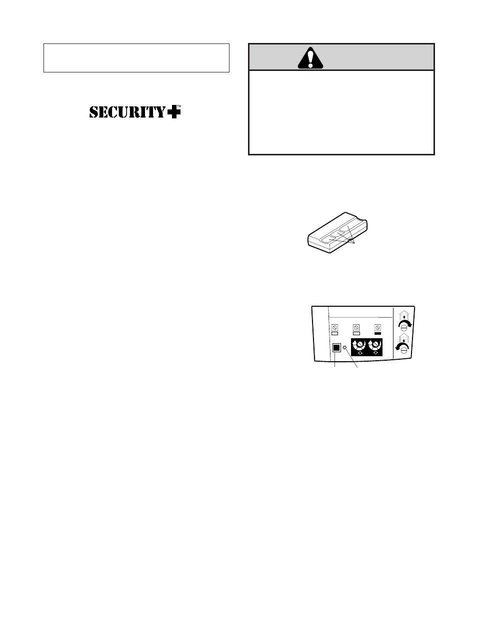 Receiver and remote control programming, Warning, Figure 2 | Figure 1 | Chamberlain 9902 User Manual | Page 33 / 40