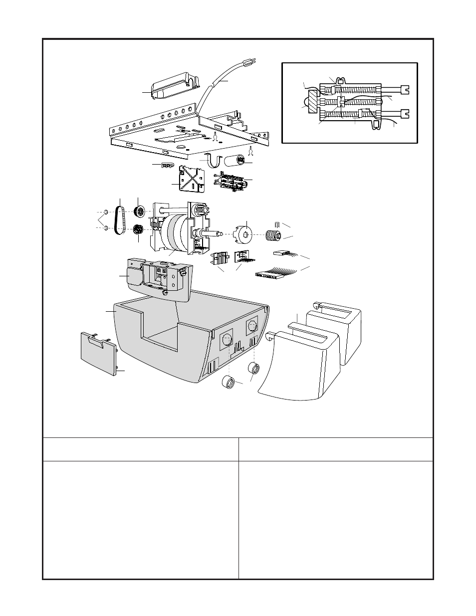 Opener assembly parts, Repair parts | Chamberlain 9902 User Manual | Page 37 / 40