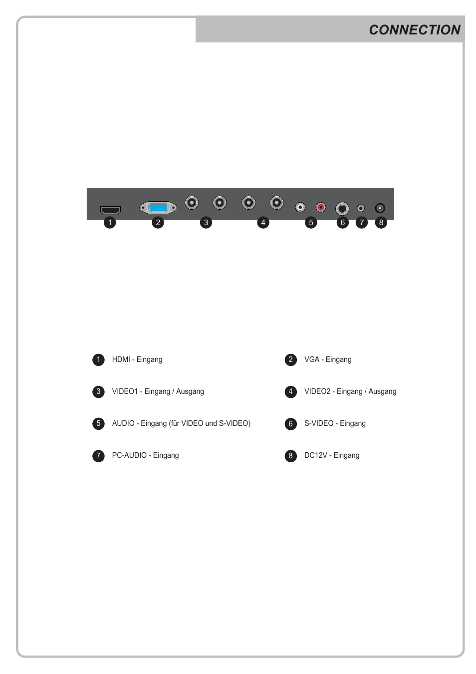 Connection | Eneo VMC-17LCDM User Manual | Page 11 / 40