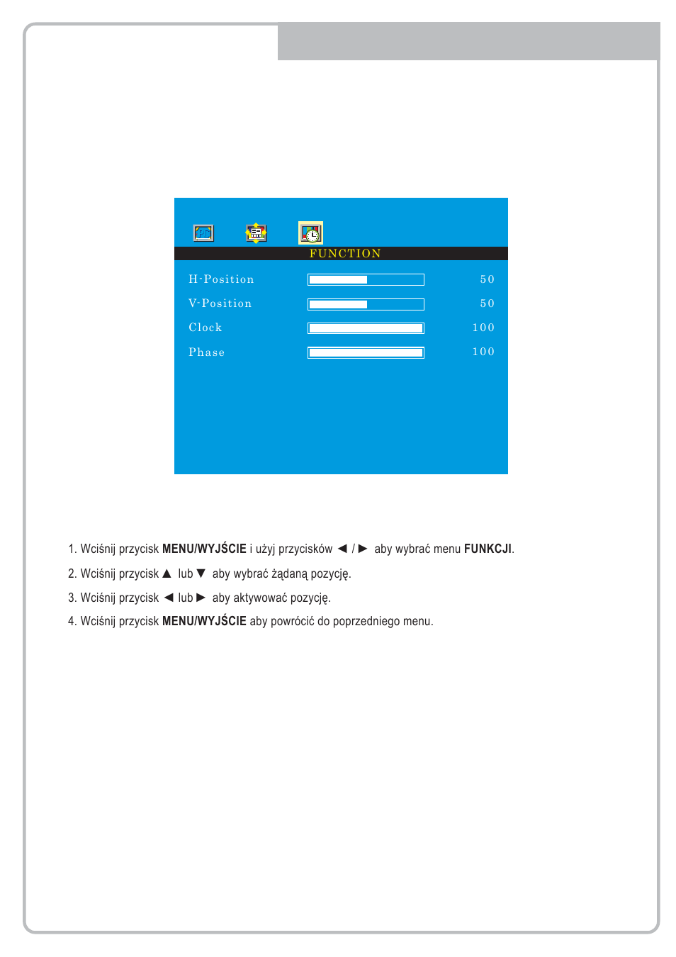 Function menu | Eneo VMC-17LCDM User Manual | Page 31 / 40