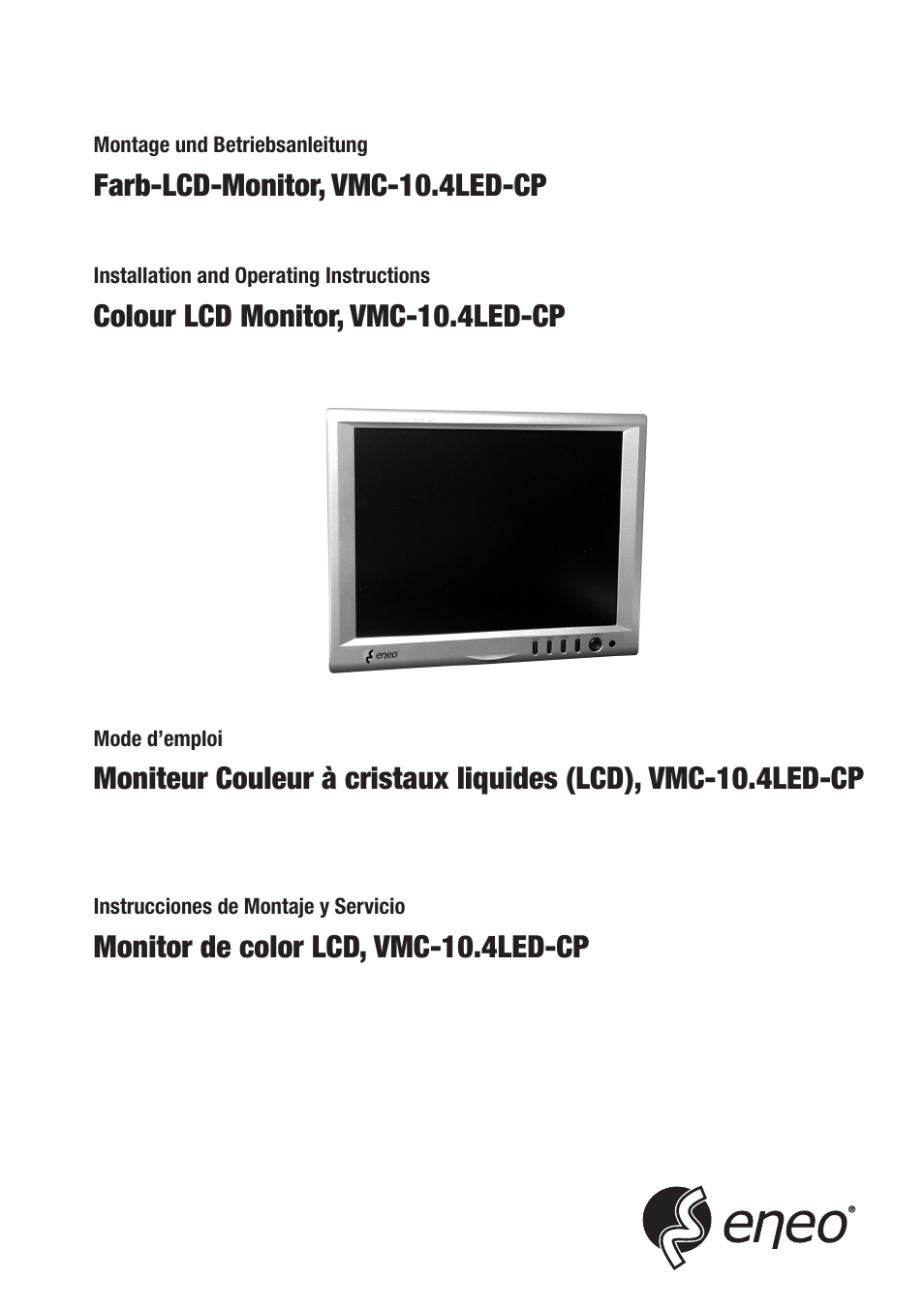Eneo VMC-10.4LED-CP User Manual | 56 pages